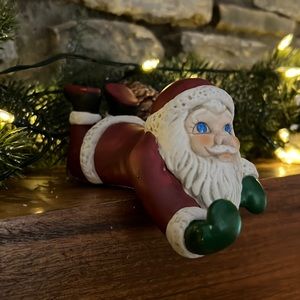 Vintage Santa Stocking Hanger Holder Midwest Imports of Cannon Falls Taiwan